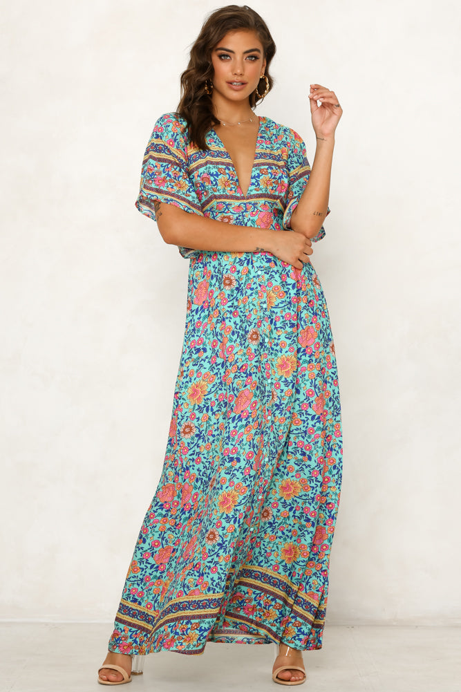 Montalvo Maxi Dress Turquoise