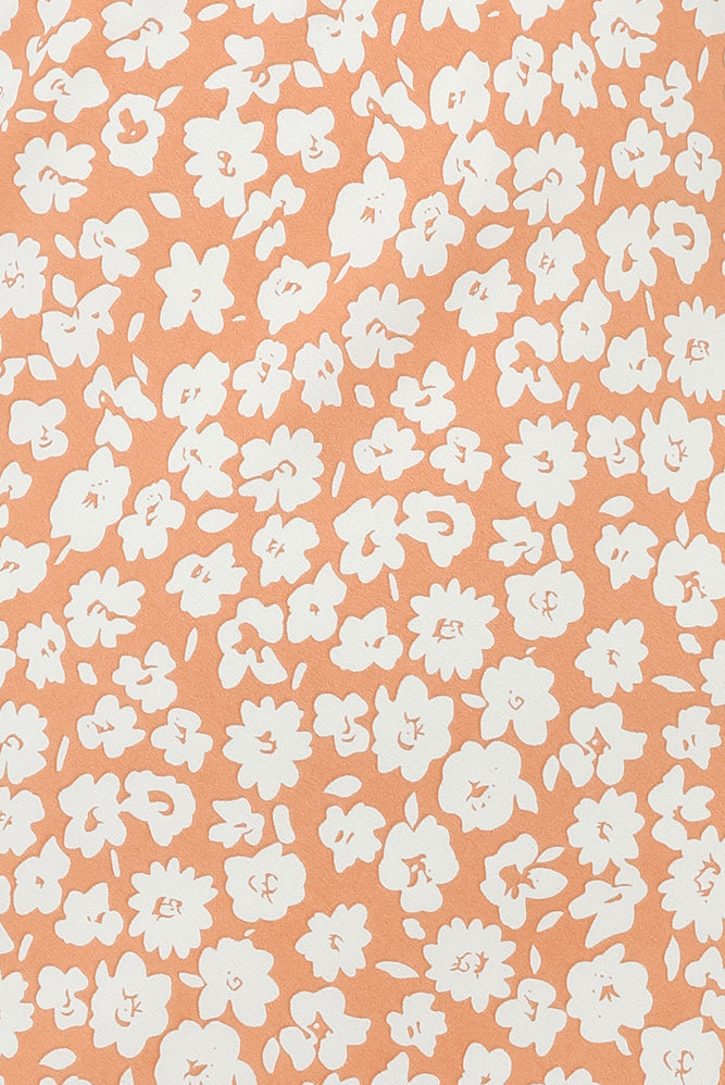 Single Snapshot Midi Dress Orange