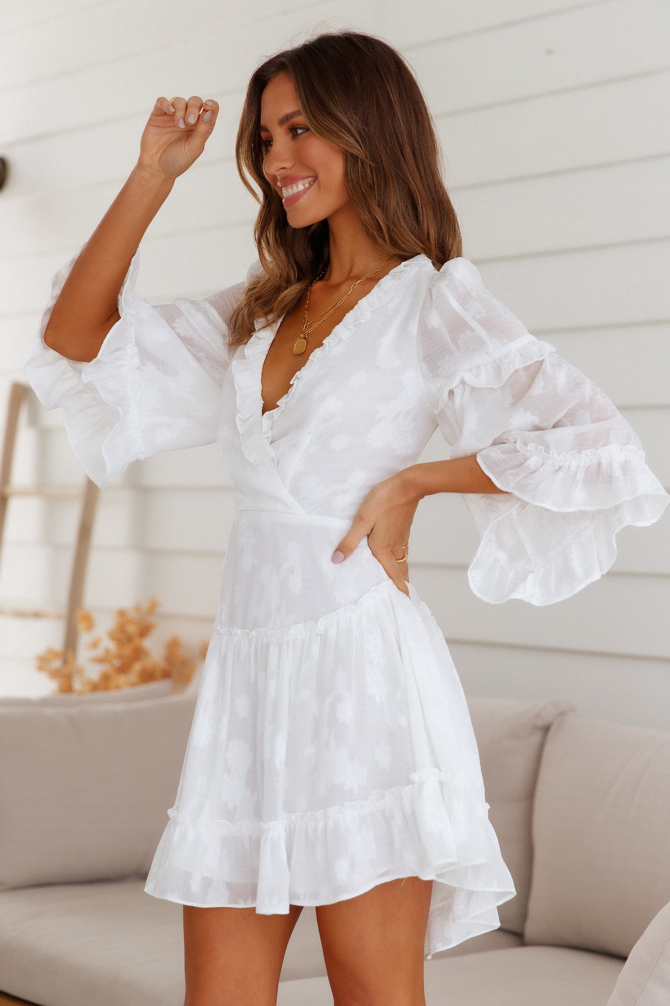 Gorgeous Girl Dress White