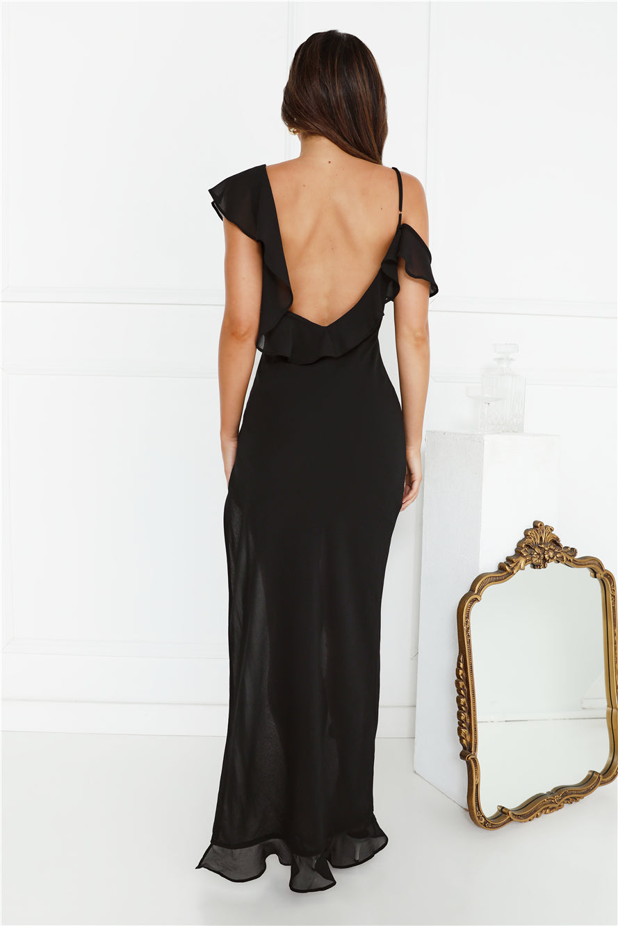 RUNAWAY Vacanza Maxi Dress Black