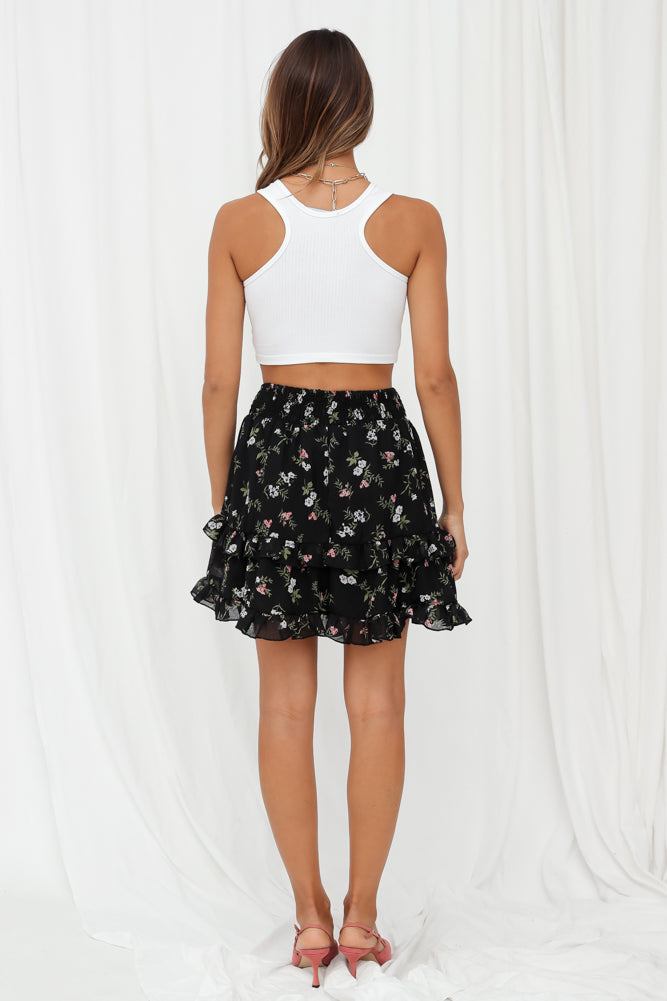 Darrah Mini Skirt Black