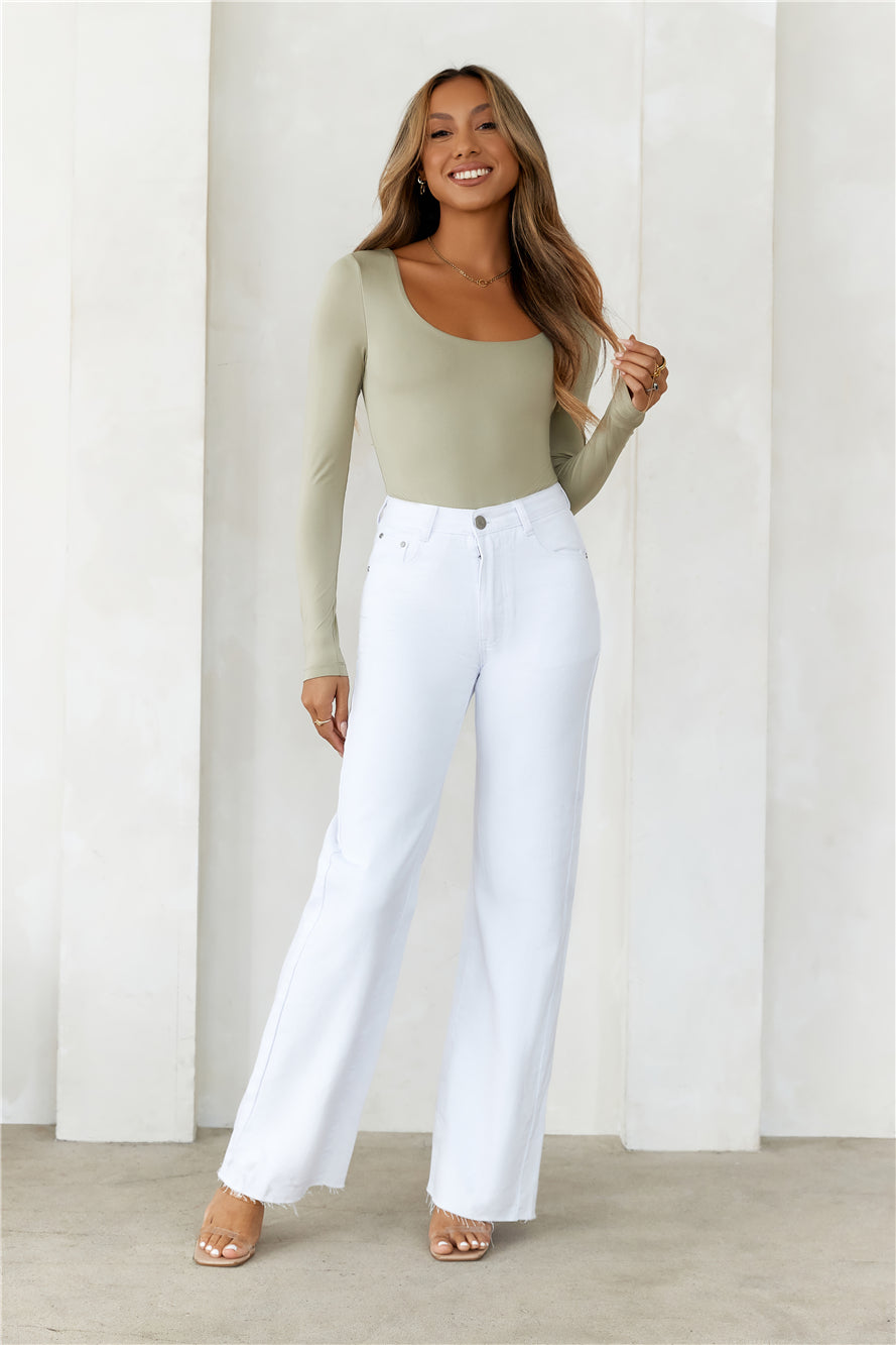 BASE Second Skin Long Sleeve Bodysuit Sage