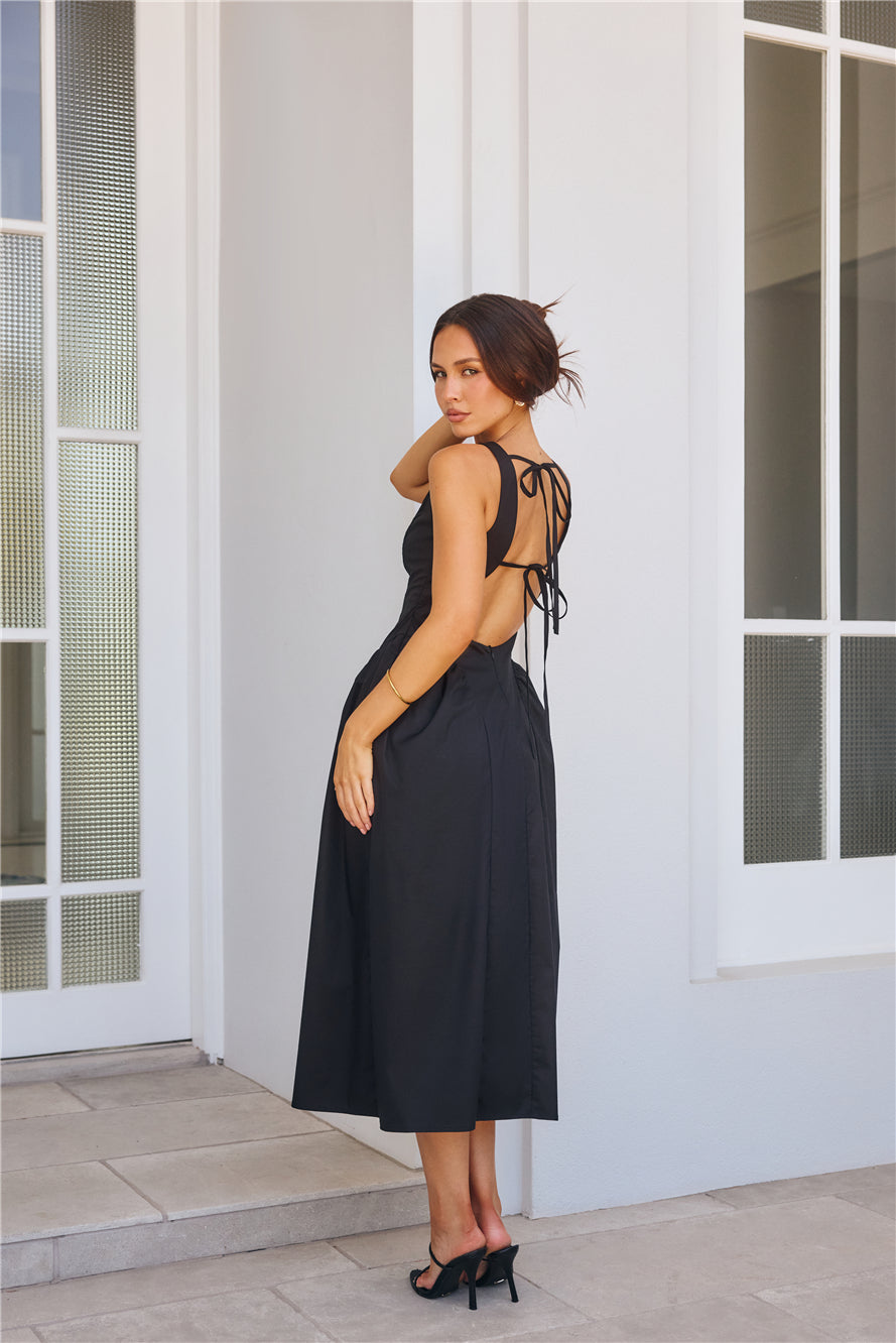 Style Spectacular Midi Dress Black