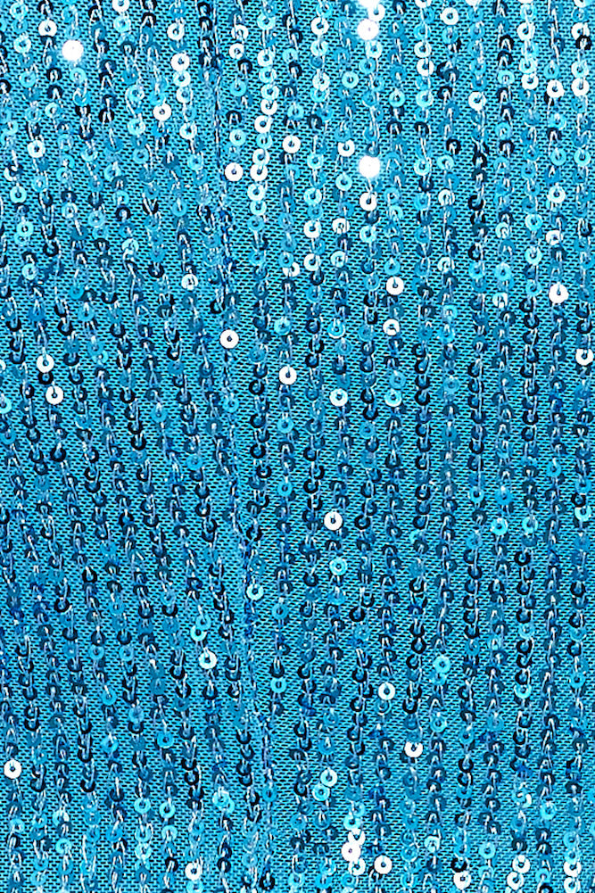 Mystical Sights Sequin Dress Blue