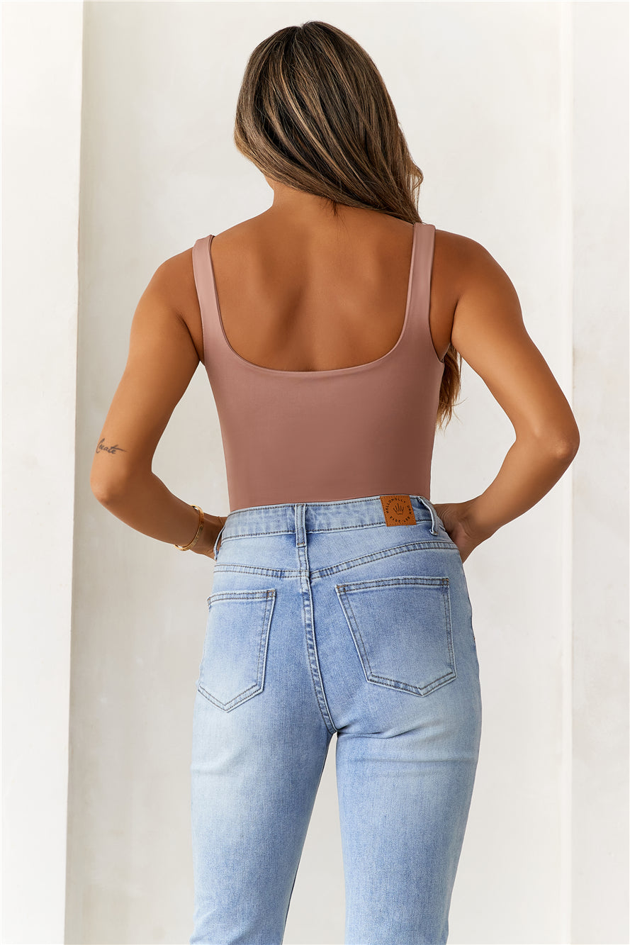 BASE Everyday Staple Singlet Top Mocha