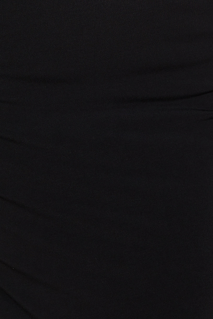 Stylish Girl Crop Top Black