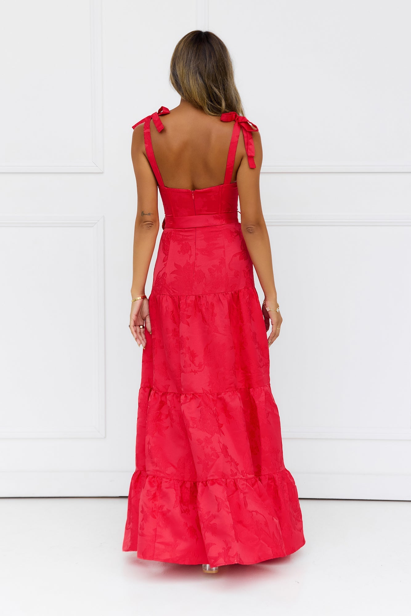 Blaze Of Passion Maxi Dress Red