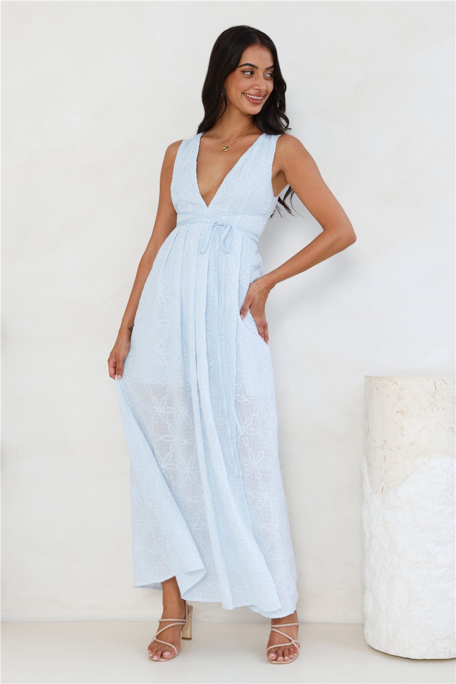 Live Loud Maxi Dress Blue