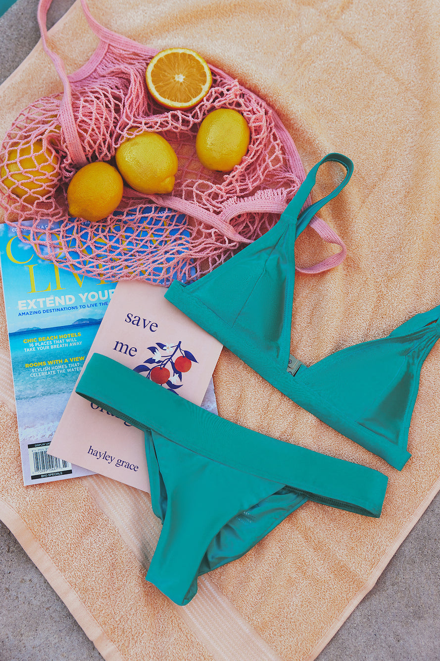 Bay Breeze Swim Top Green