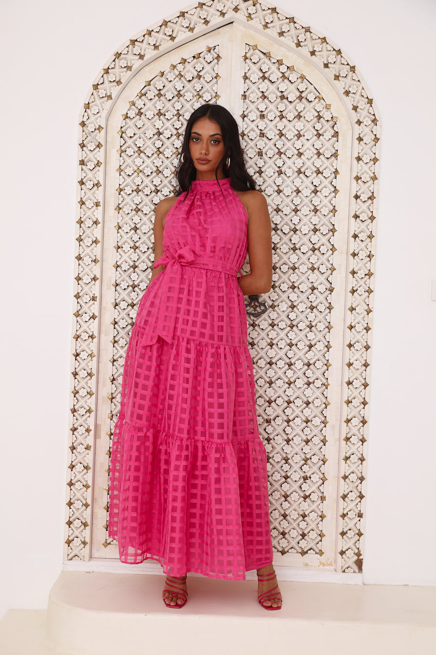 Summertime Picnic Maxi Dress Pink