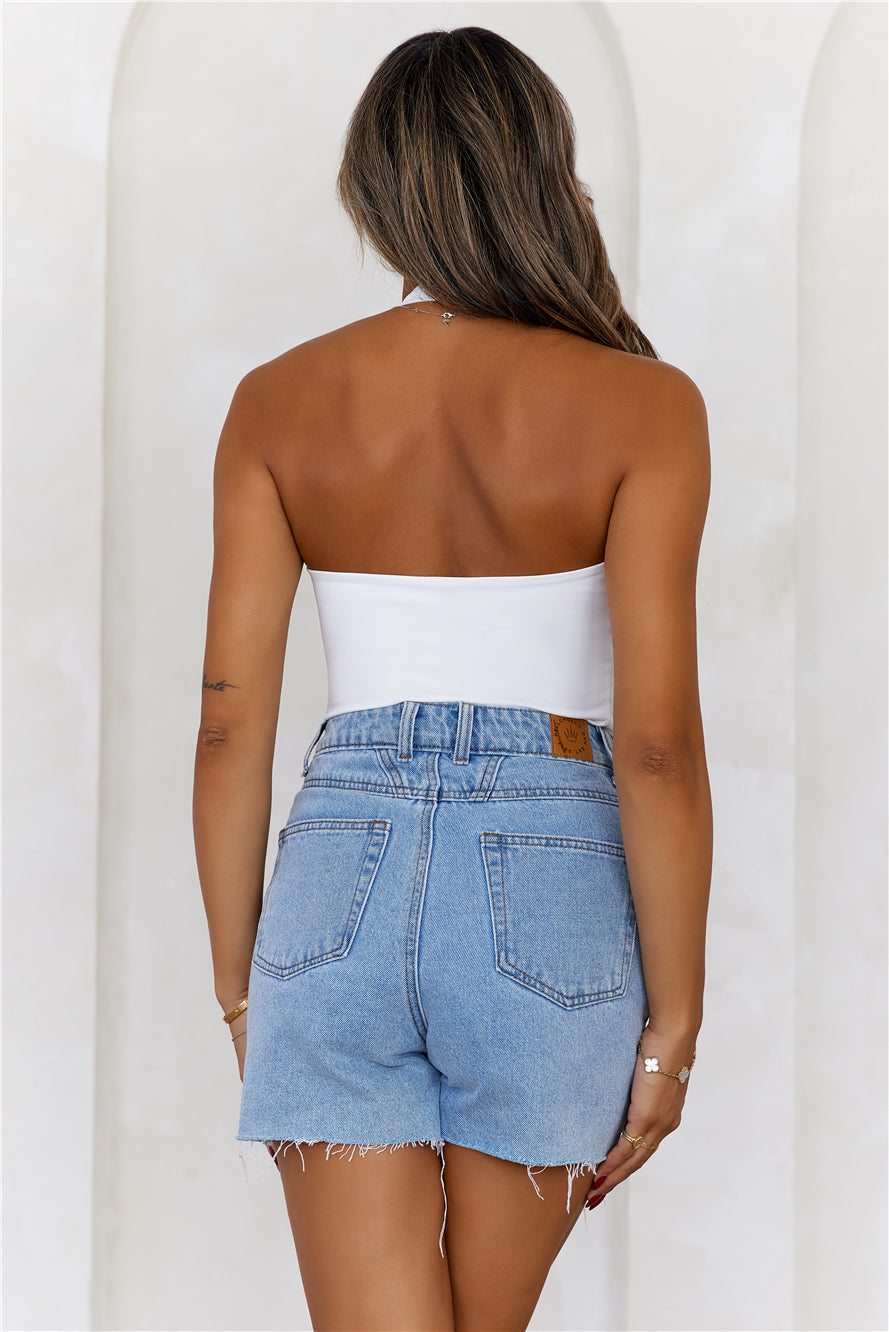 BASE Going Viral Halter Top White