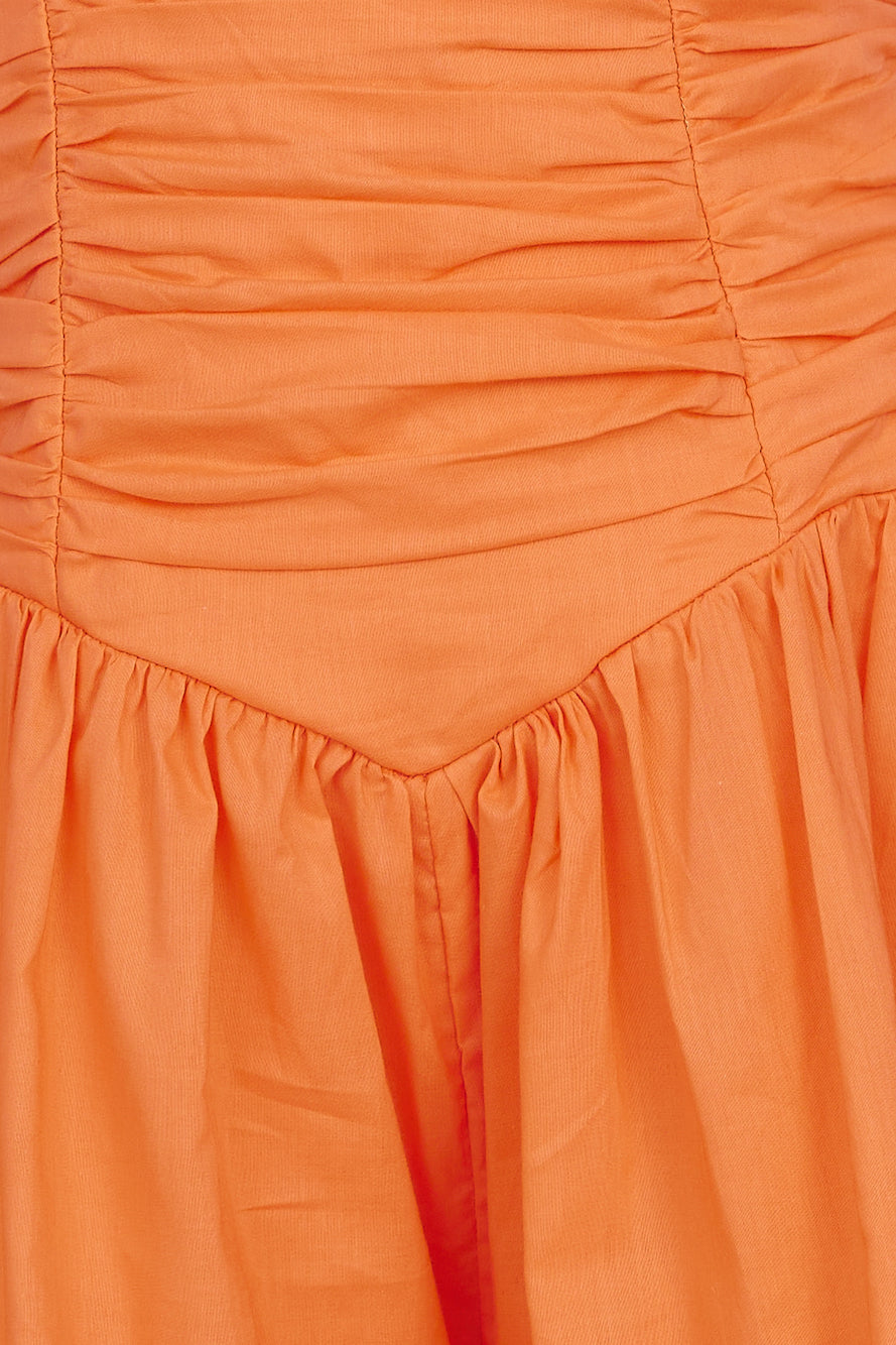 Horizons Above Romper Orange