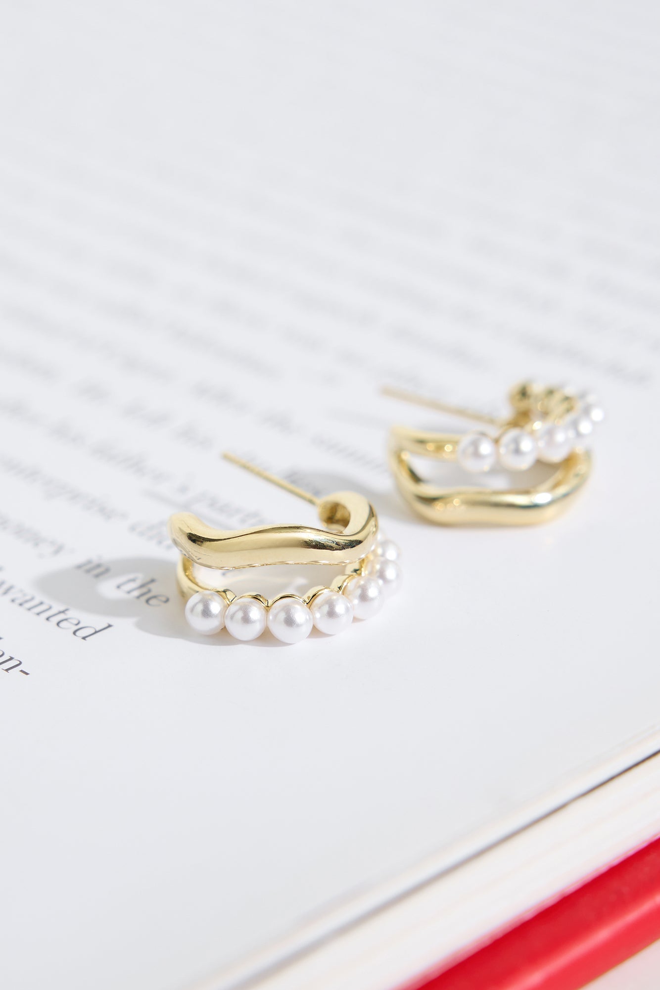 18k Gold Plated Frost Earrings Gold