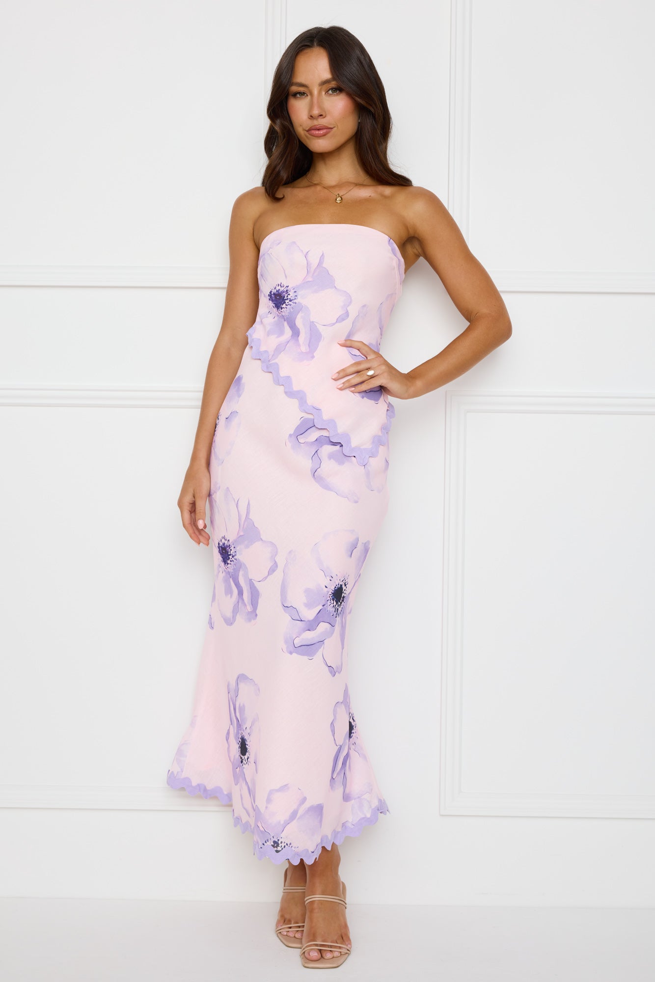Seaside Stunner Maxi Skirt Lilac