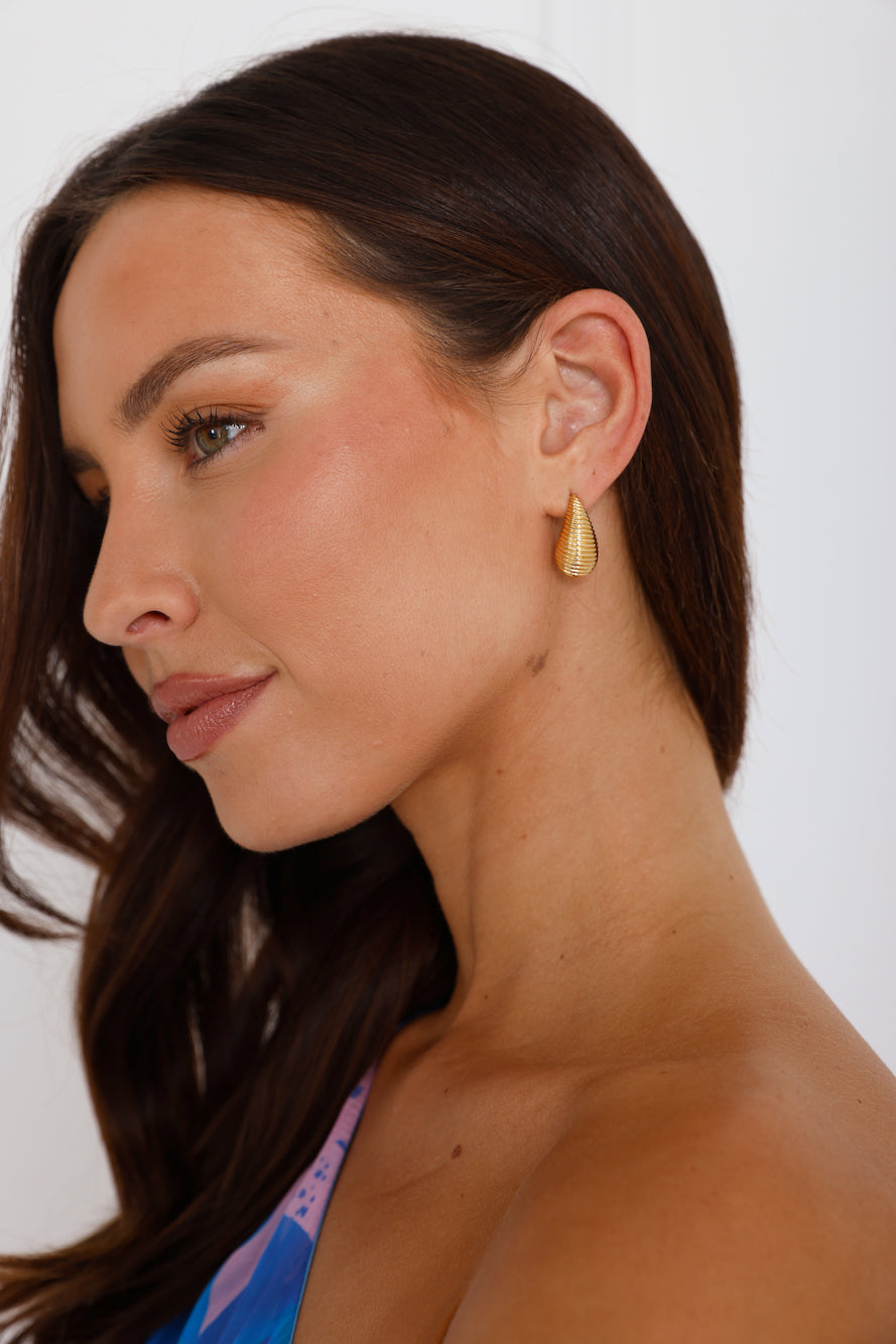 18k Gold Plated Honey Bee Earrings Gold