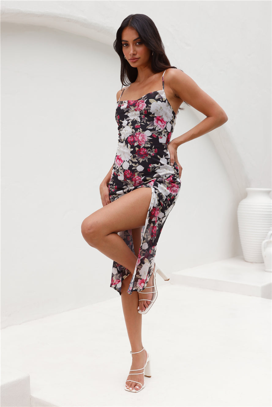 Join Together Midi Dress Black
