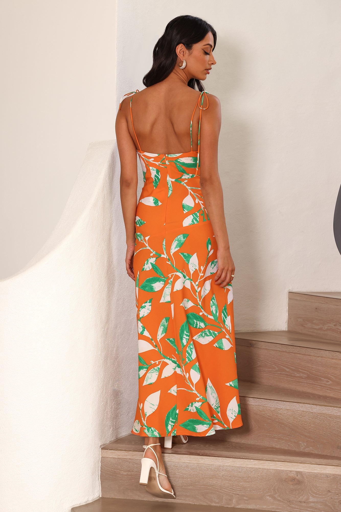 Squeezy Maxi Dress Orange