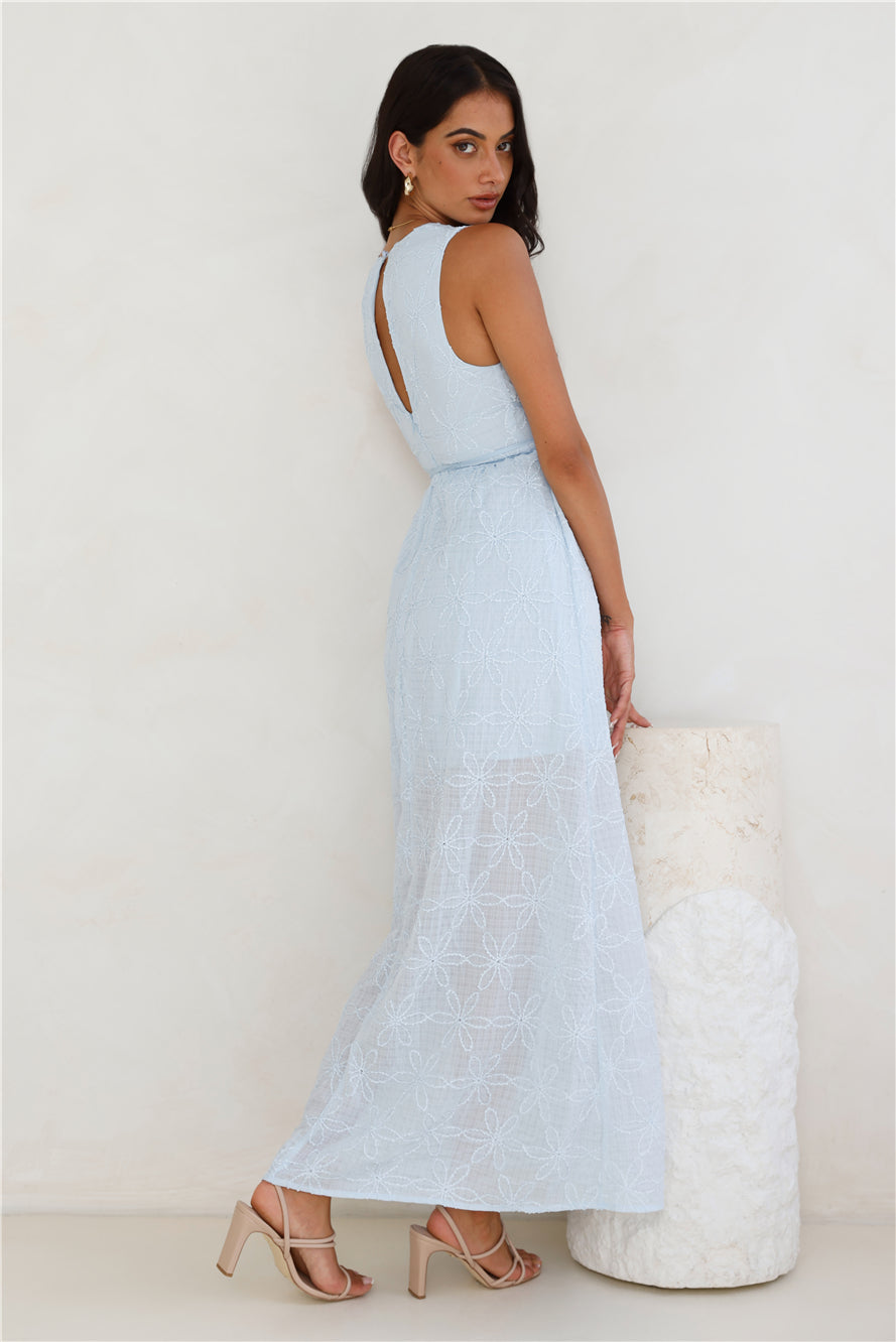 Live Loud Maxi Dress Blue