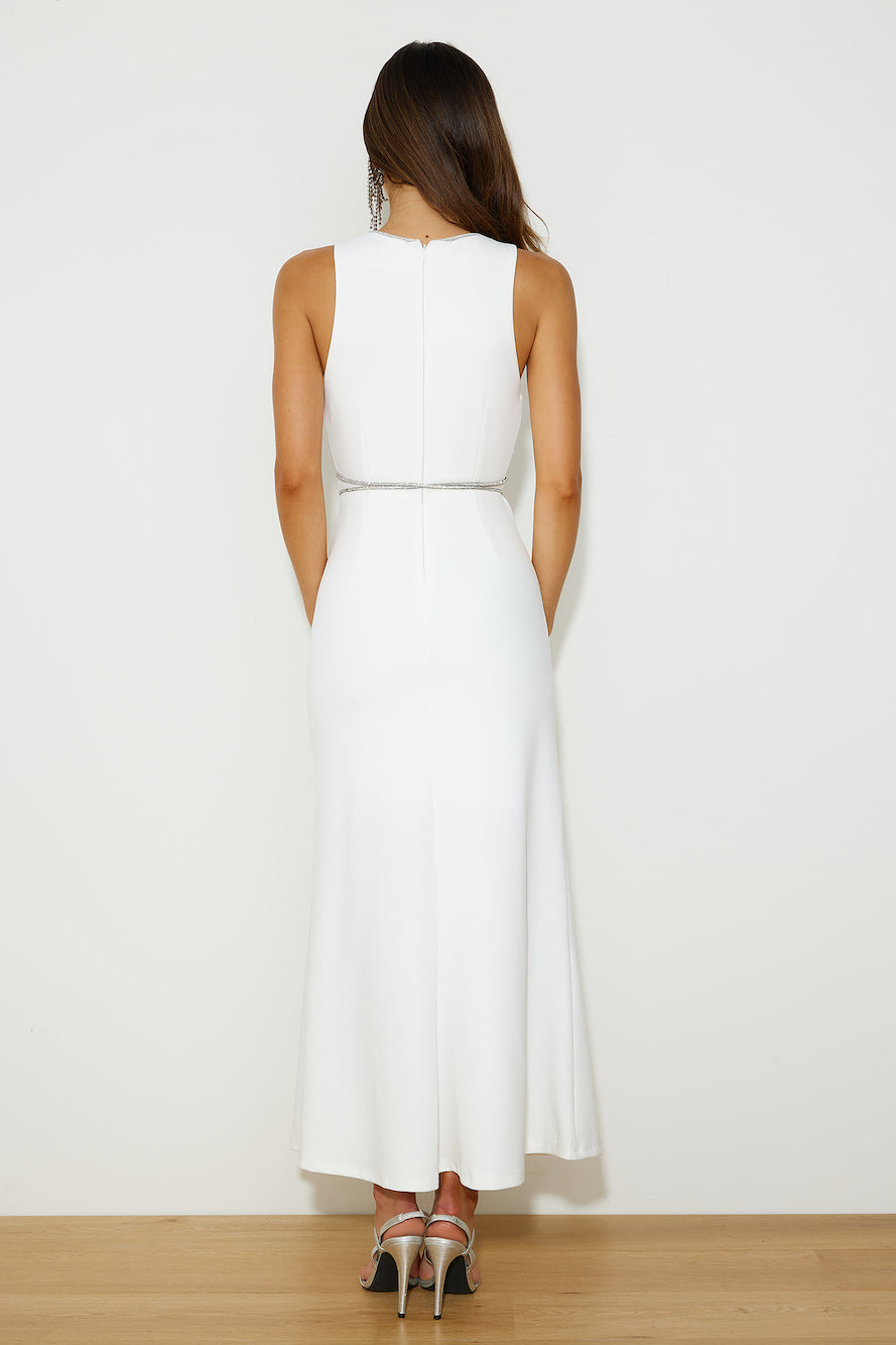 Romance For You Maxi Dress White