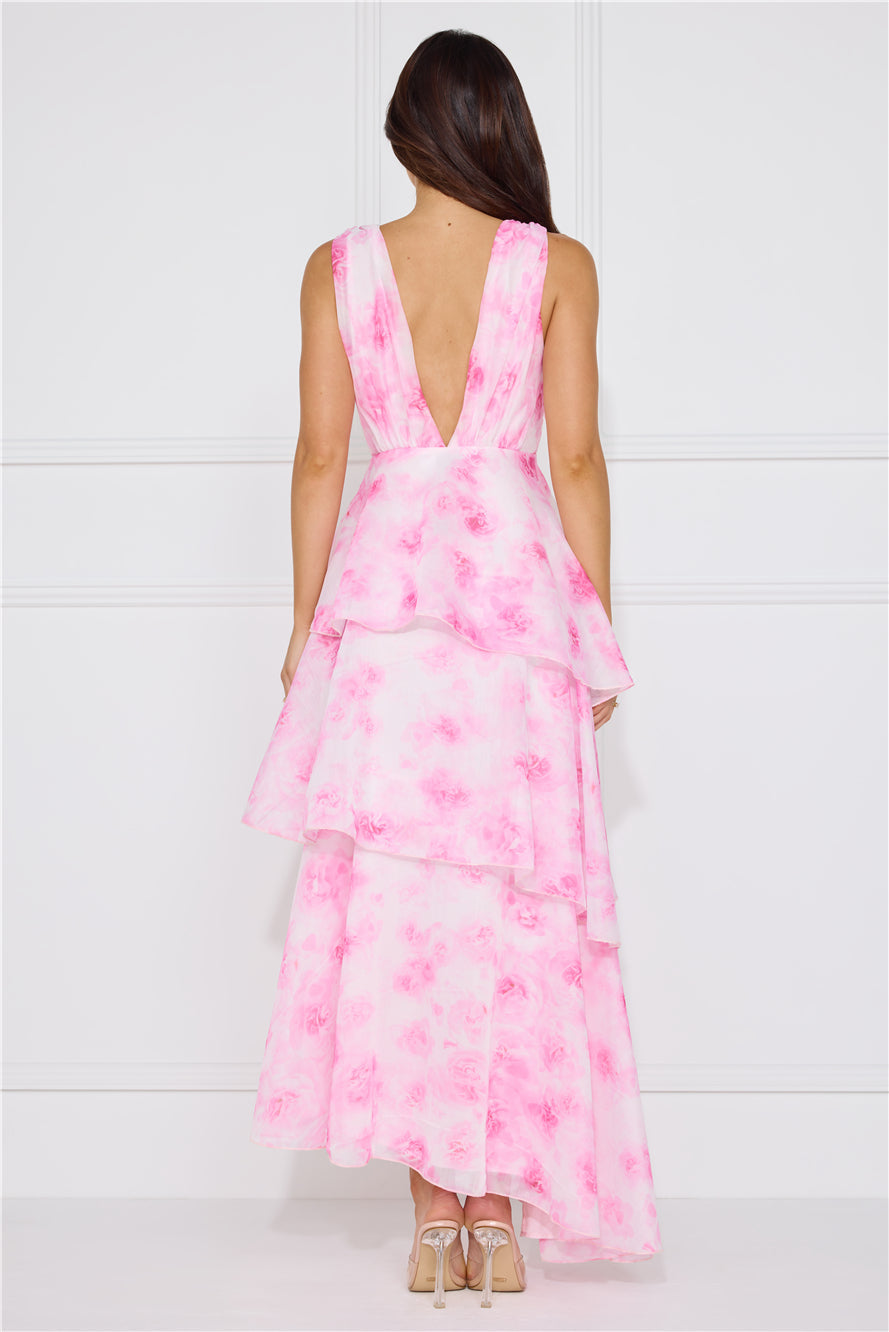 Splendor In The Night Maxi Dress Pink