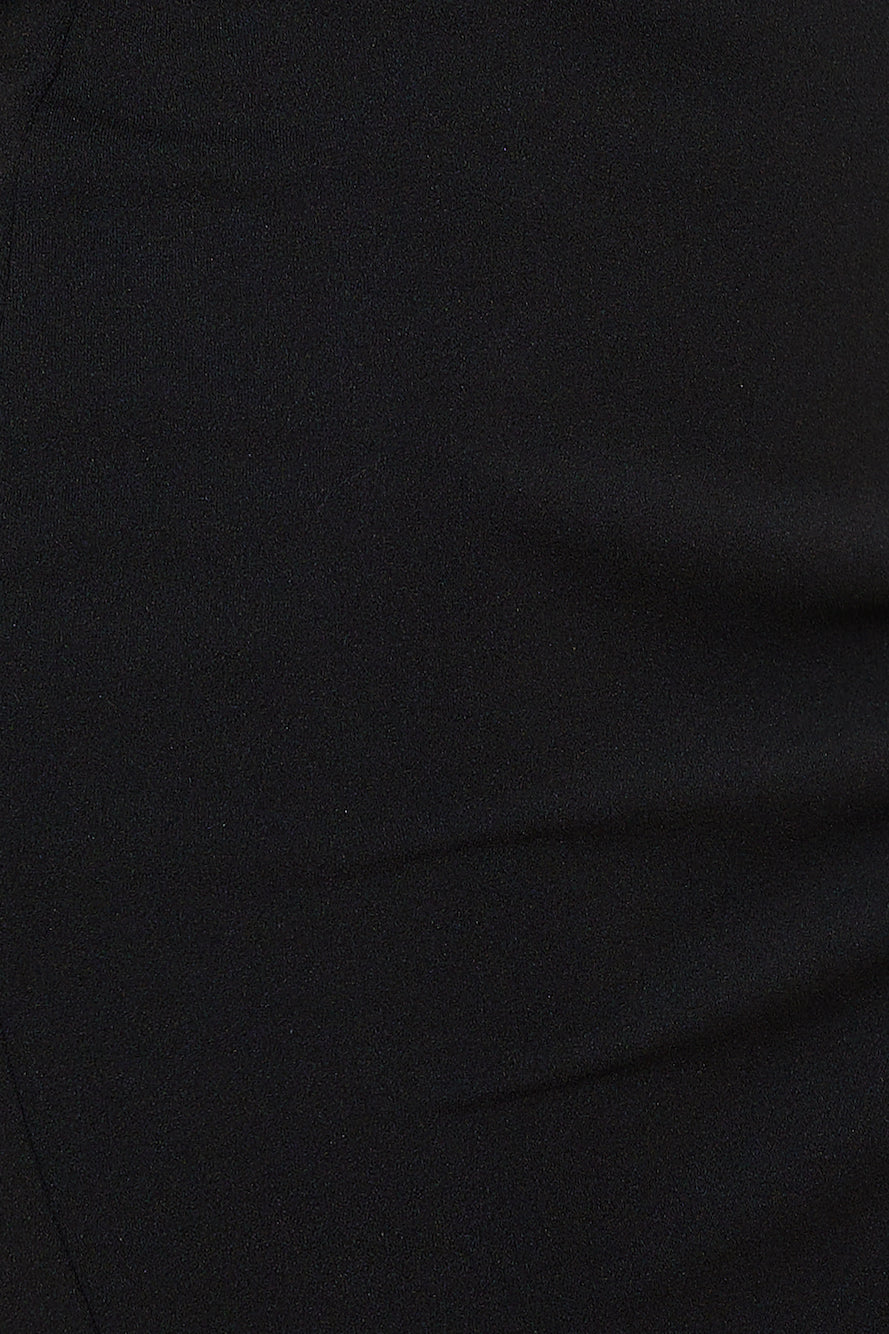 Sparkle On The Side Mini Dress Black