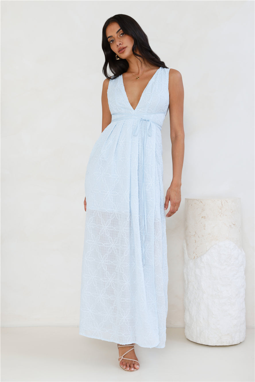Live Loud Maxi Dress Blue