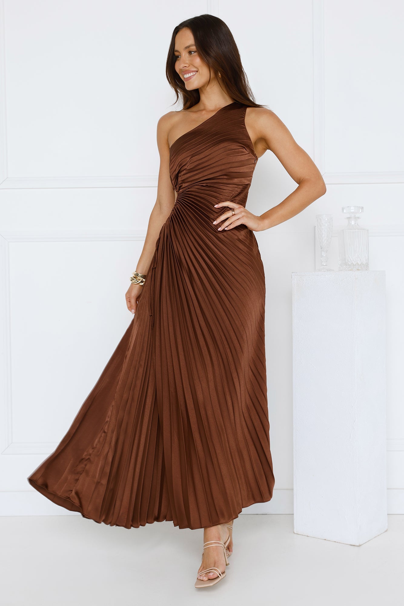 Season Of Weddings Maxi Dress Brown