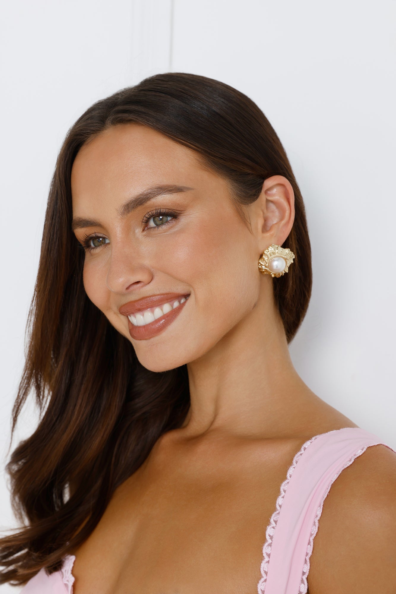18k Gold Plated Sea Shimmer Earrings Gold