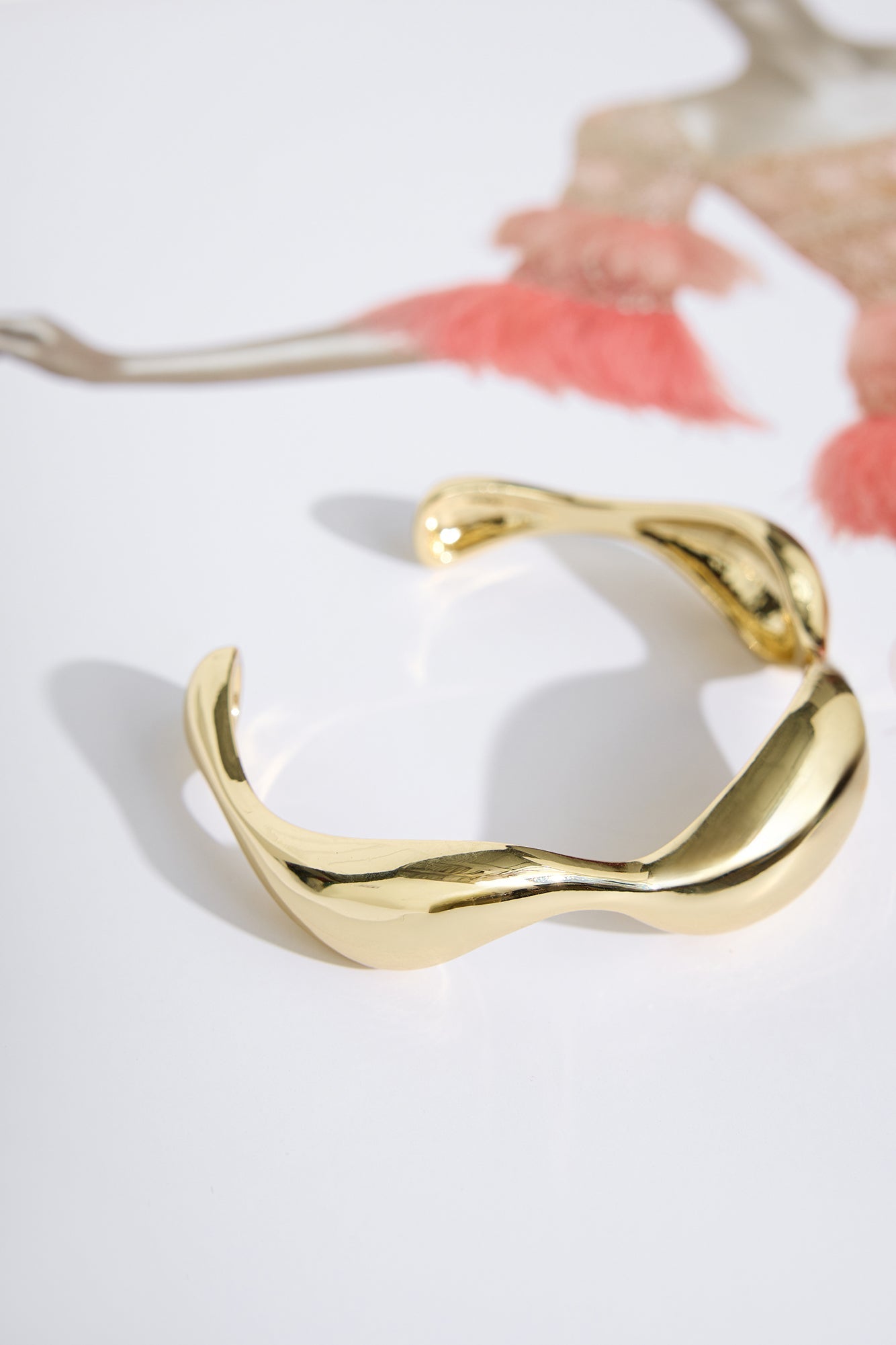 18k Gold Plated Stefania Cuff Bracelet Gold