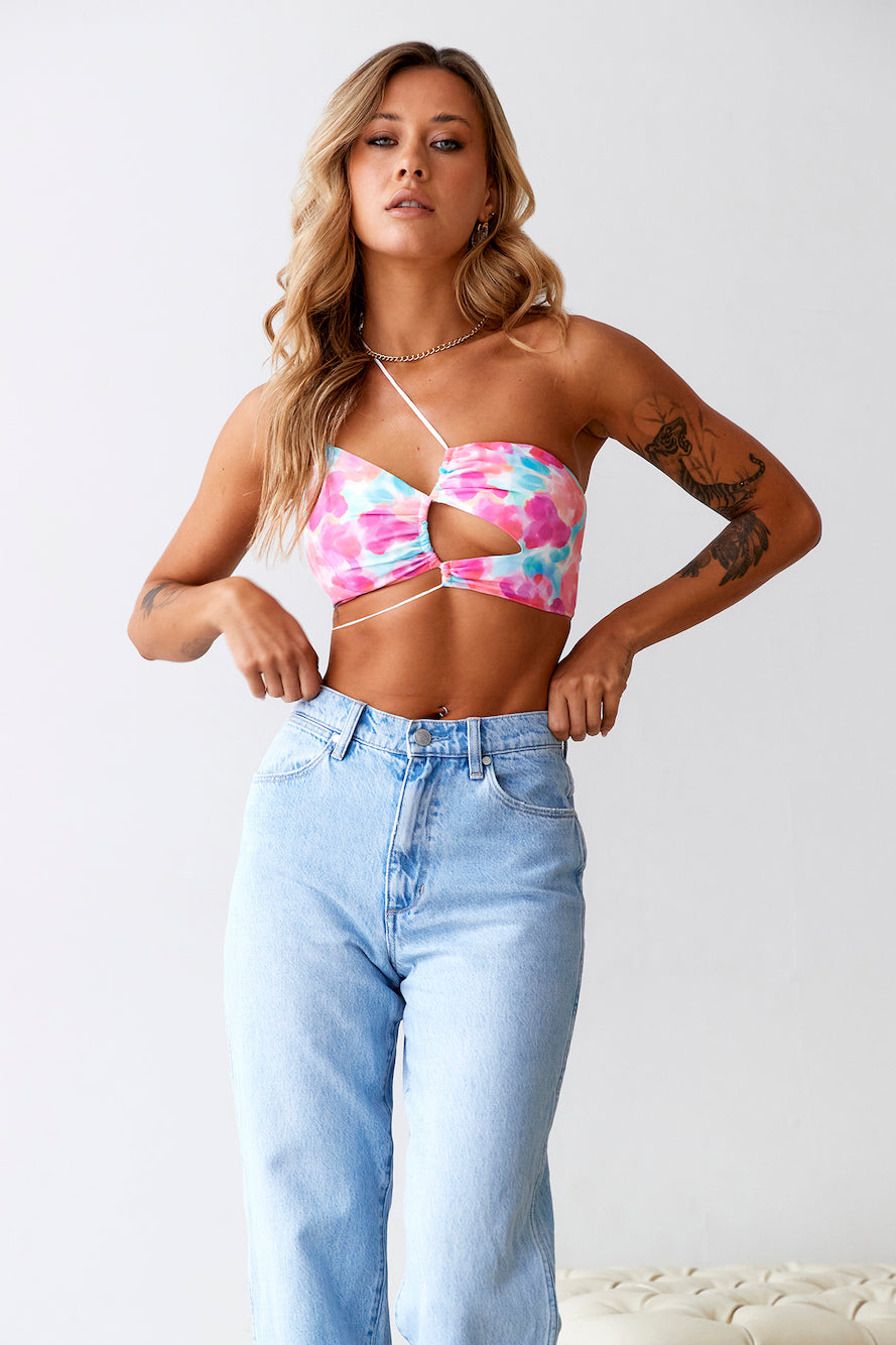 HELLO MOLLY Picturesque Crop Top Multi