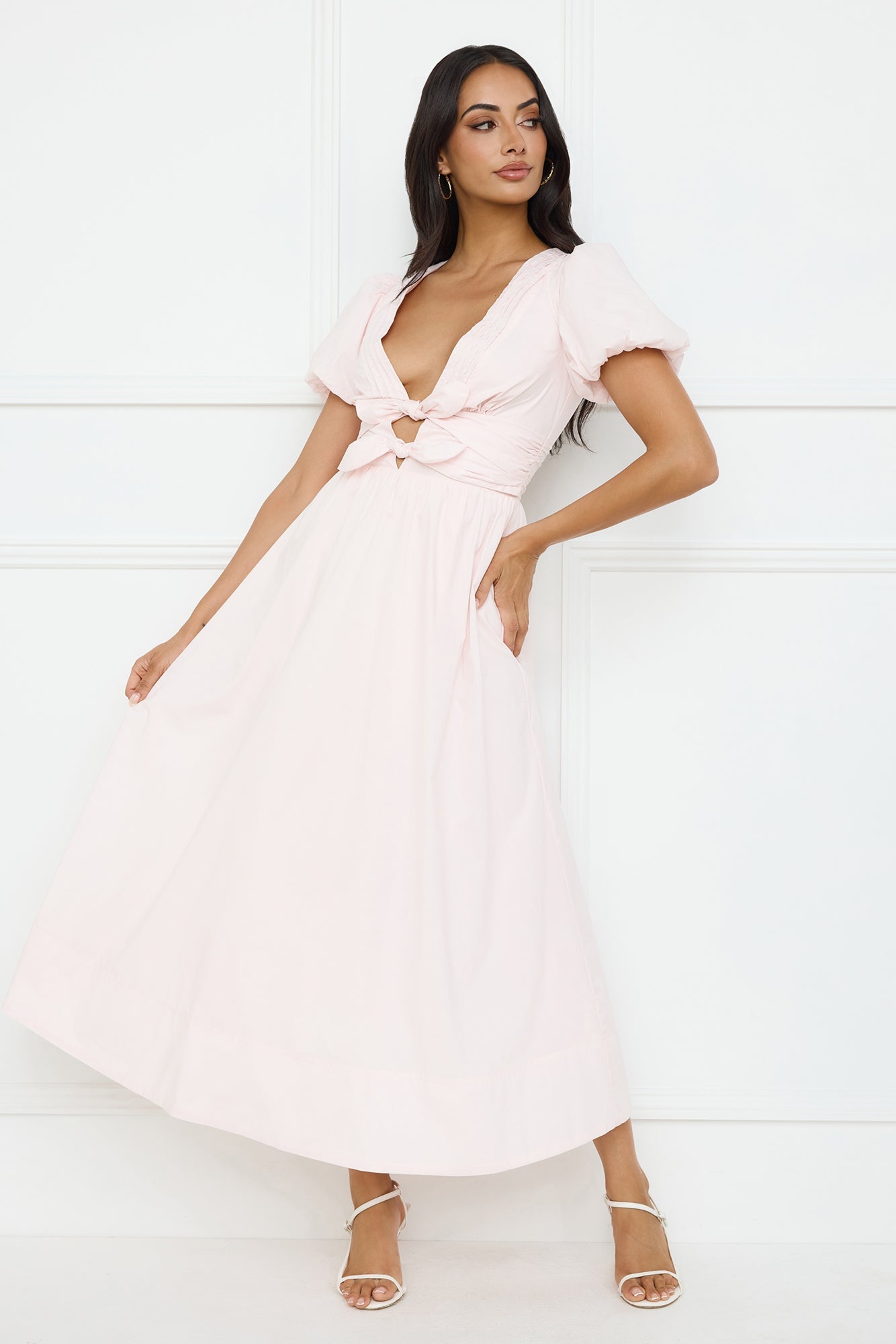 Peach Fizz Maxi Dress Pink