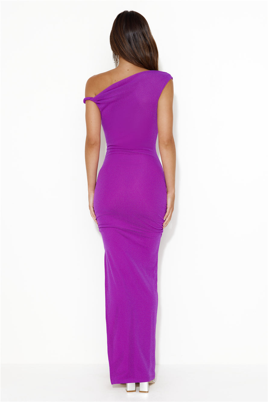 RUNAWAY Chyna Midi Dress Purple