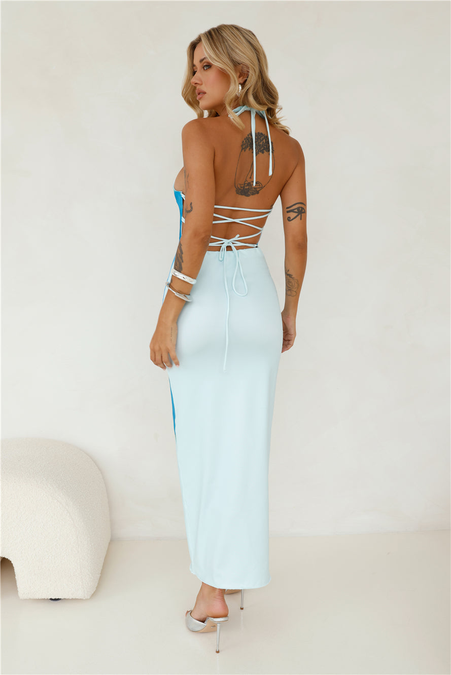 She's An Island Girl Halter Maxi Dress Mint