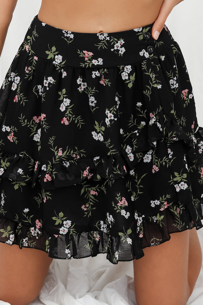 Darrah Mini Skirt Black