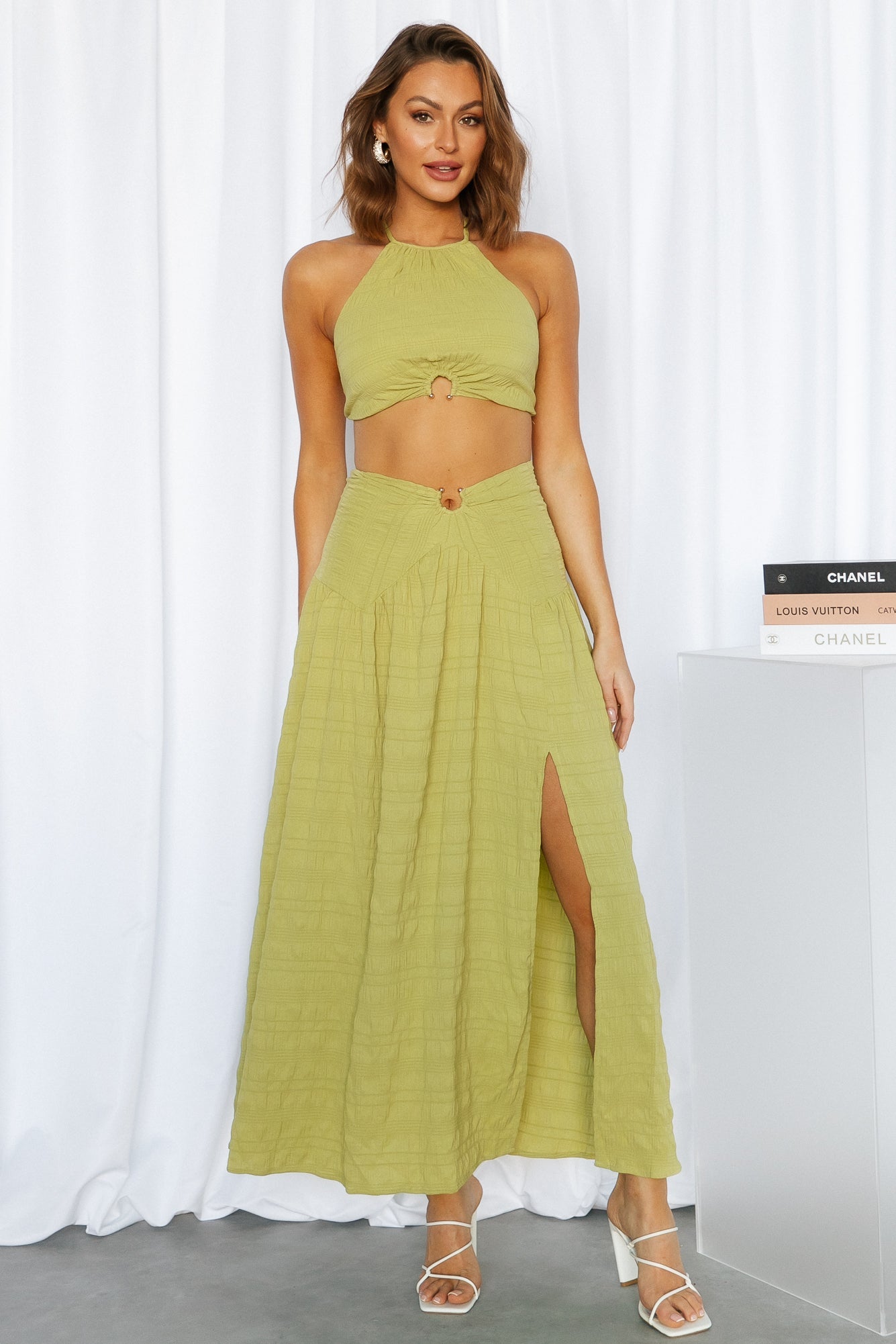 Sunlight Moments Maxi Skirt Olive