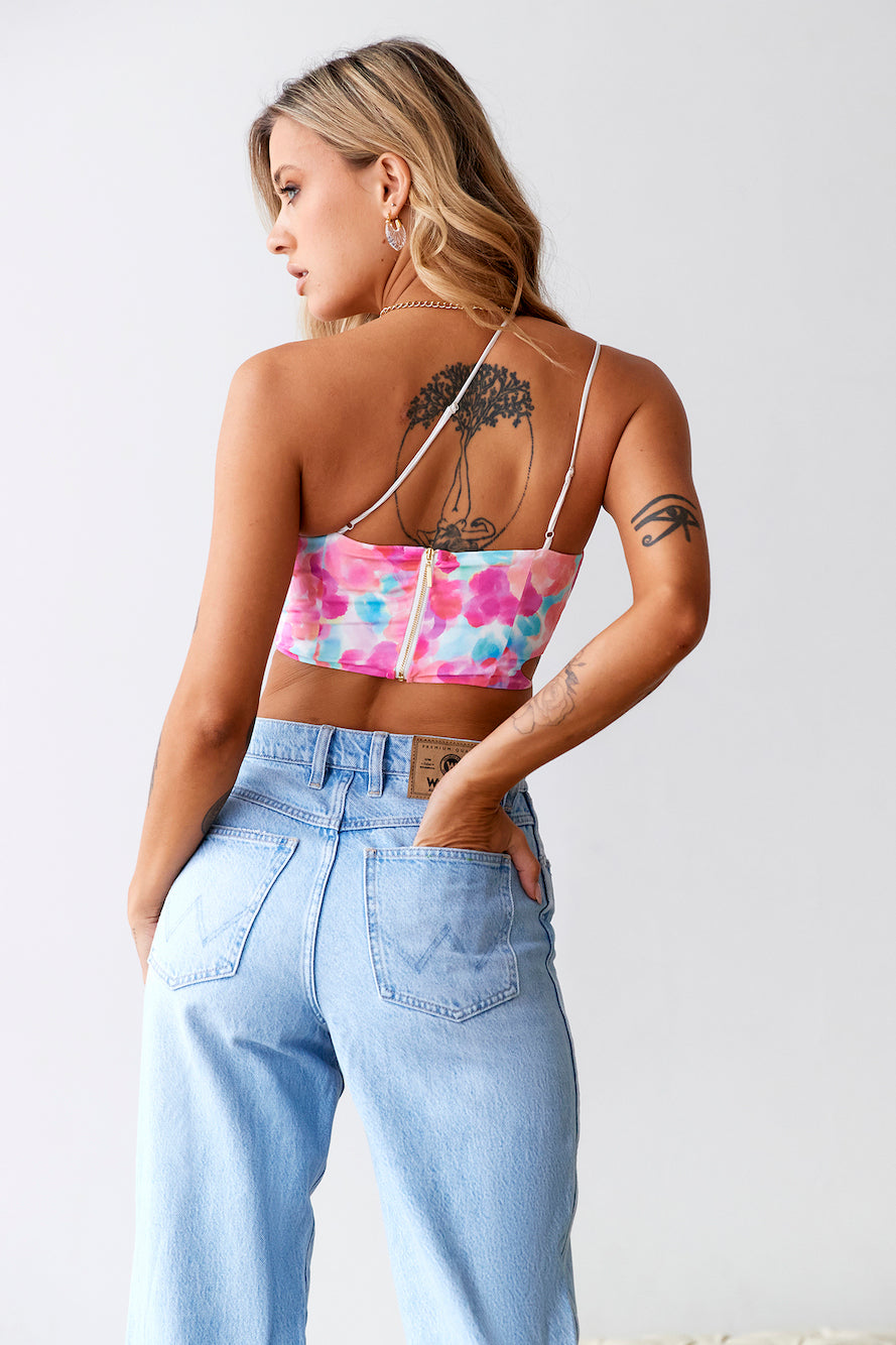 HELLO MOLLY Picturesque Crop Top Multi