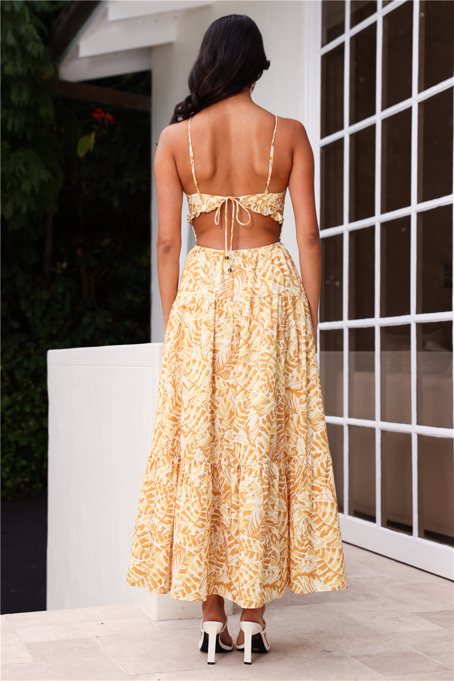 She's Feeling Great Maxi Dress Yellow
