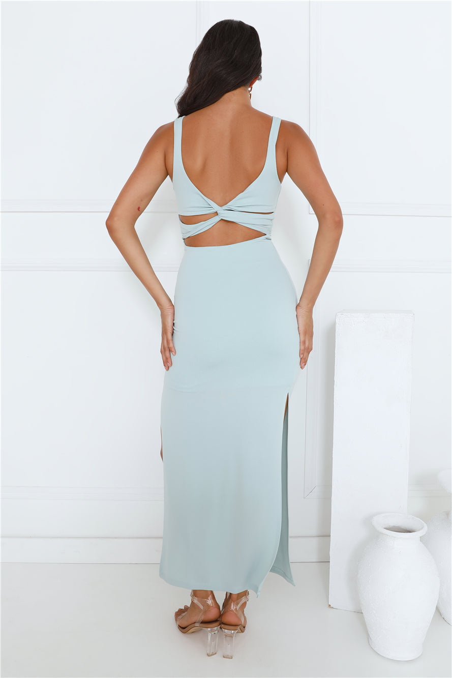 Sleek 'Fit Maxi Dress Sage
