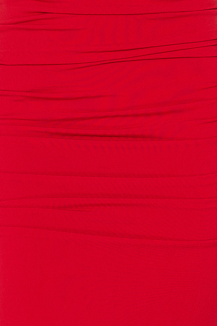 Slay All Day Midi Dress Red