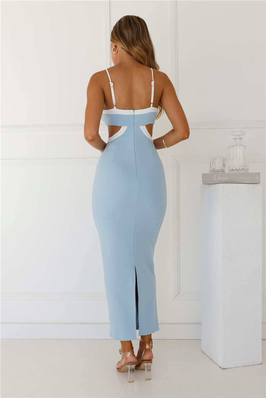 Smart Sophistication Maxi Dress Blue
