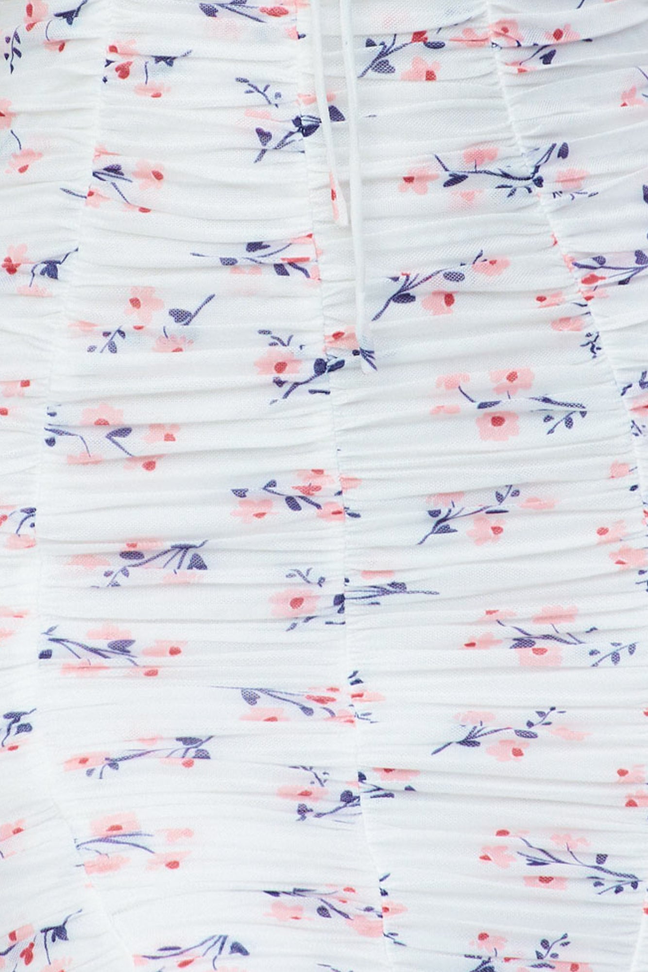 Floral Drip Dress White
