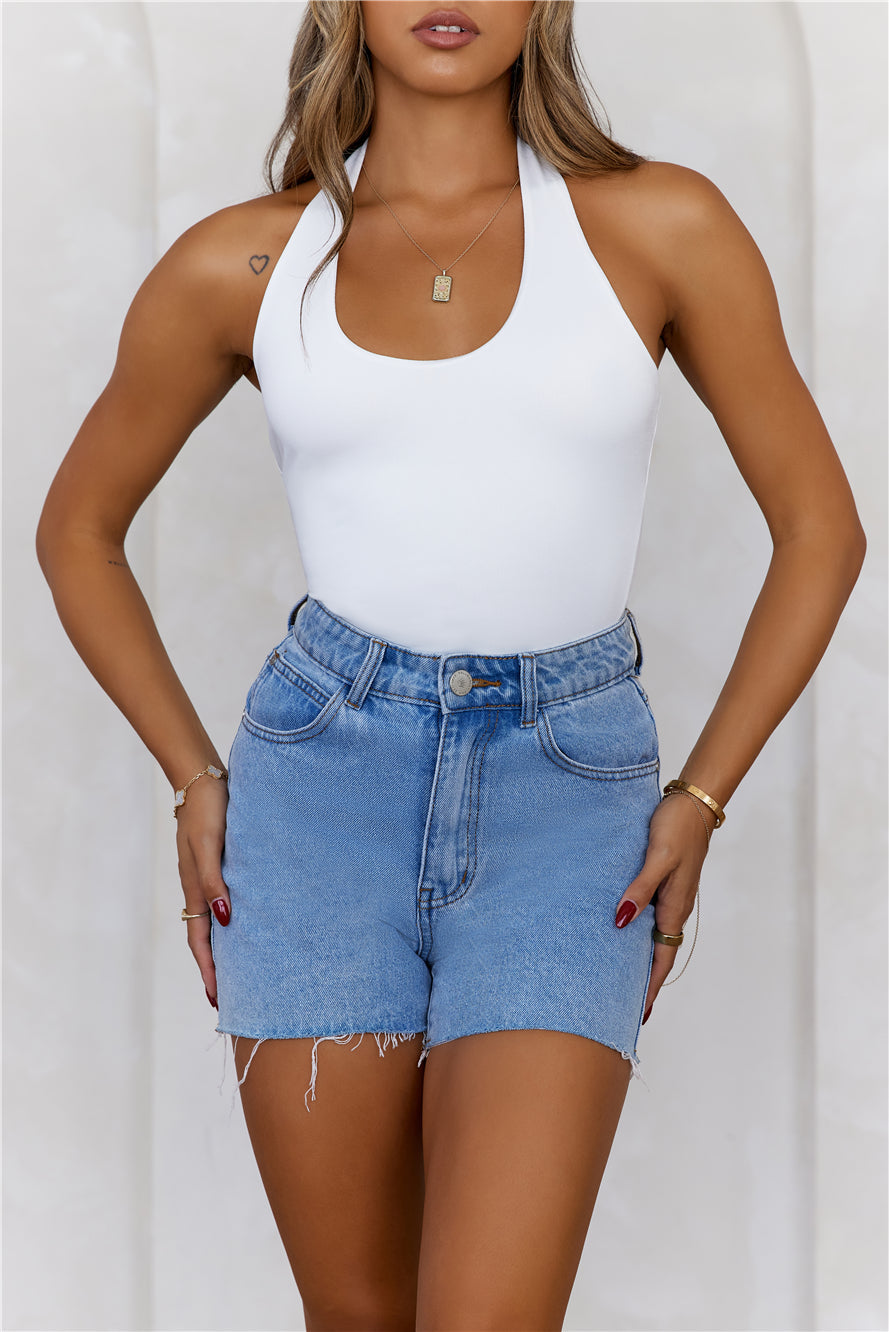 BASE Going Viral Halter Top White