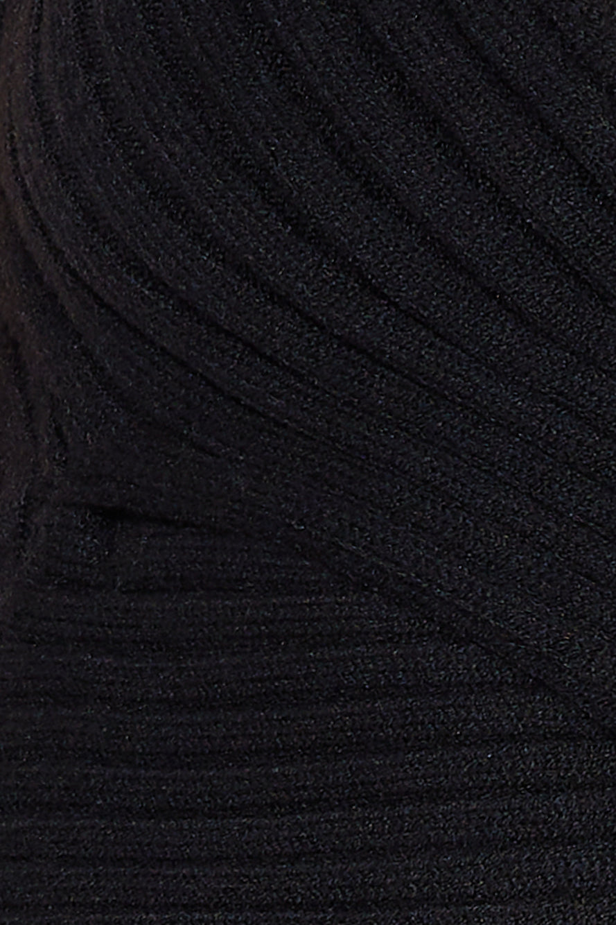 Nights Of Love Ribbed Top Black