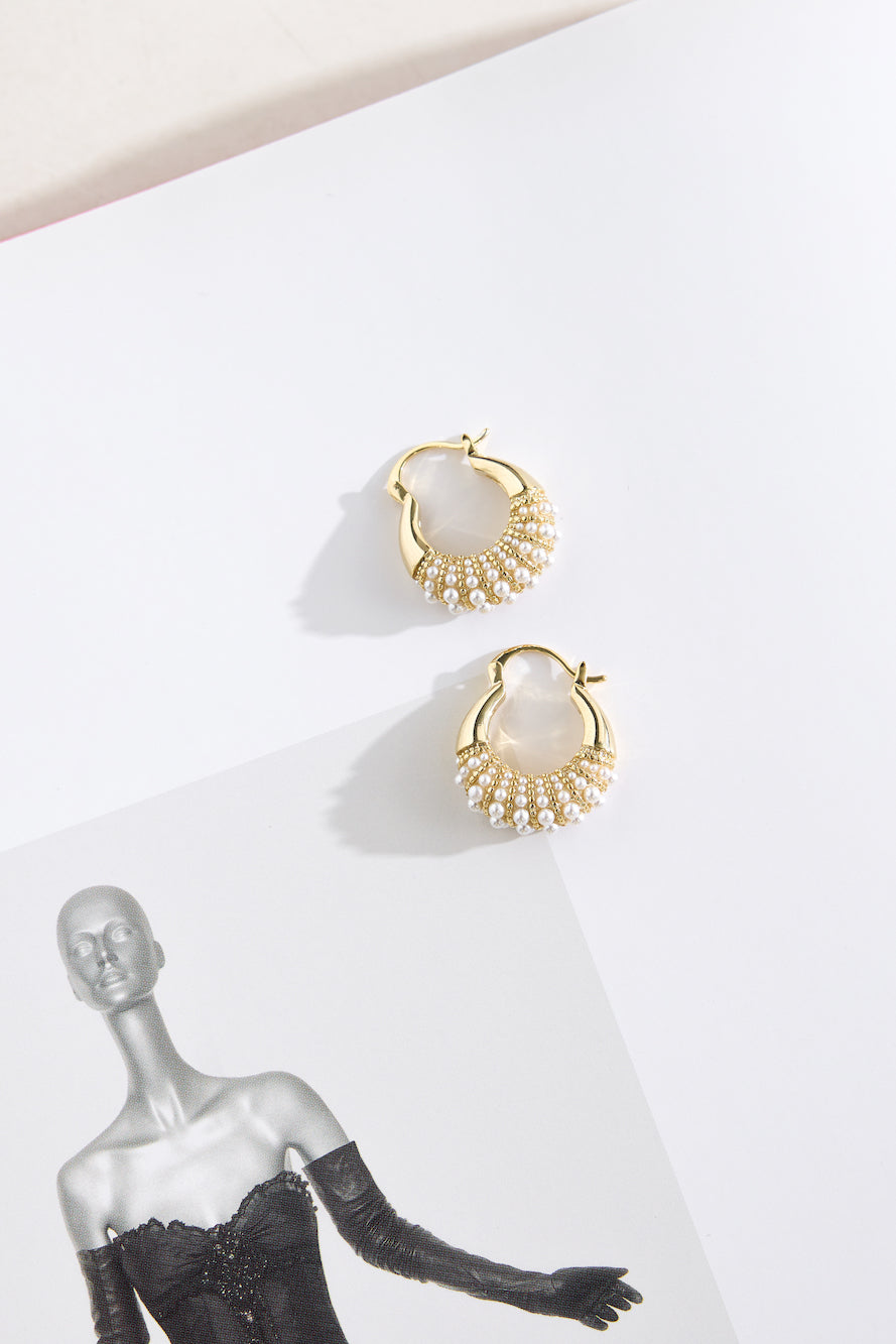 18k Gold Plated Wander Earrings Gold