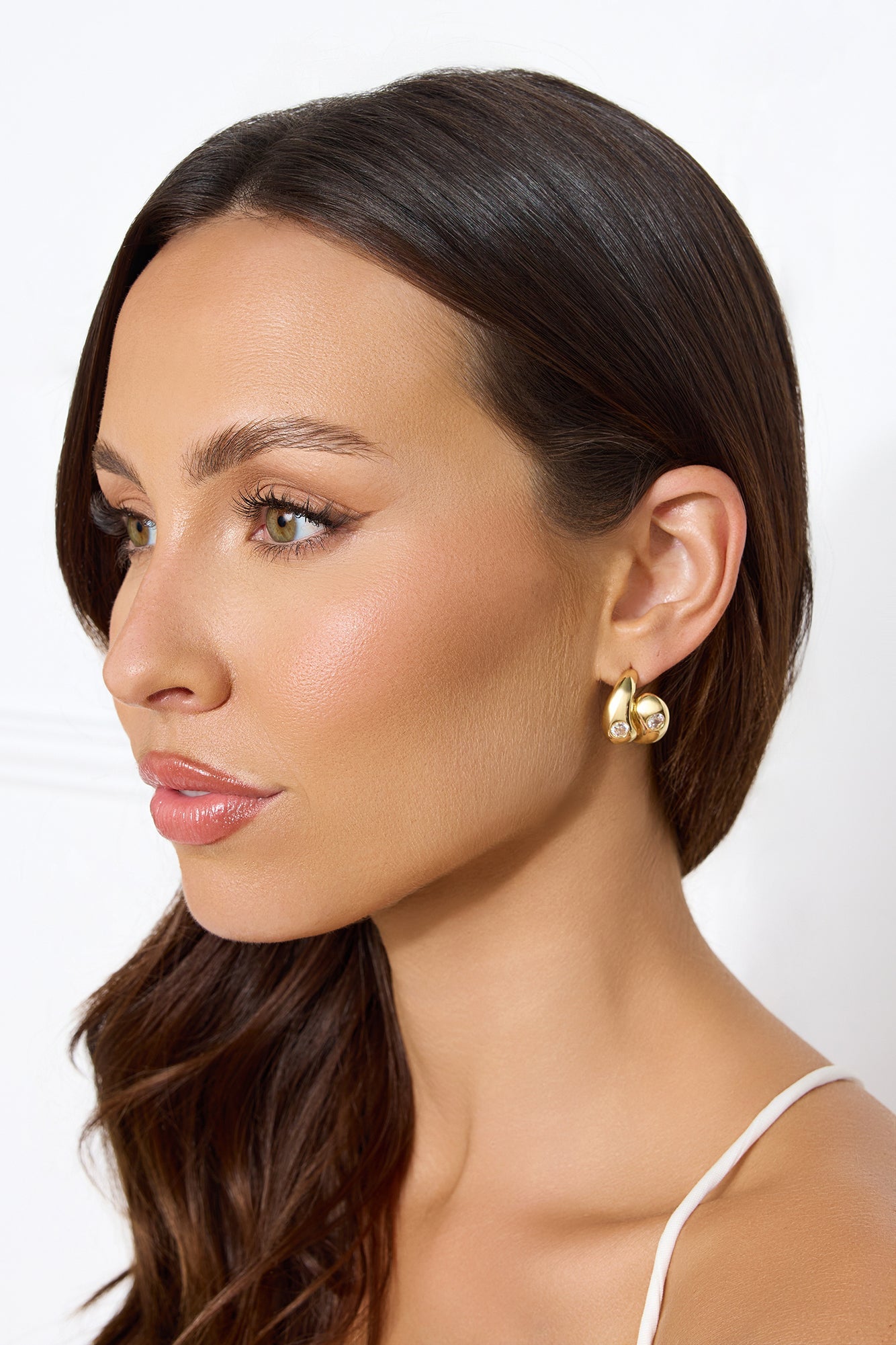 18k Gold Plated Swoon Earrings Gold