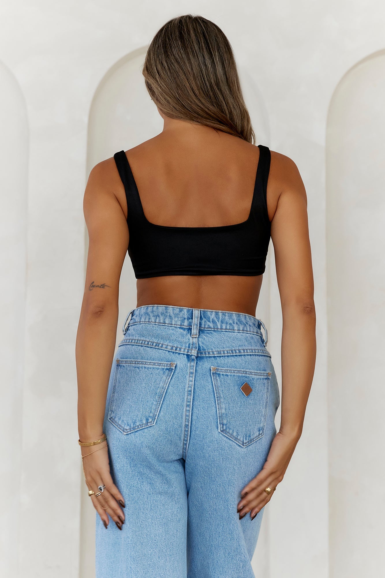 BASE Style Essential Crop Top Black