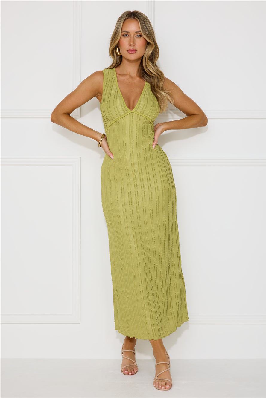 Sparkling Sea Maxi Dress Sage