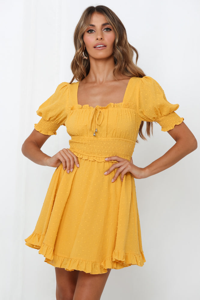 Holland Houses Dress Mustard