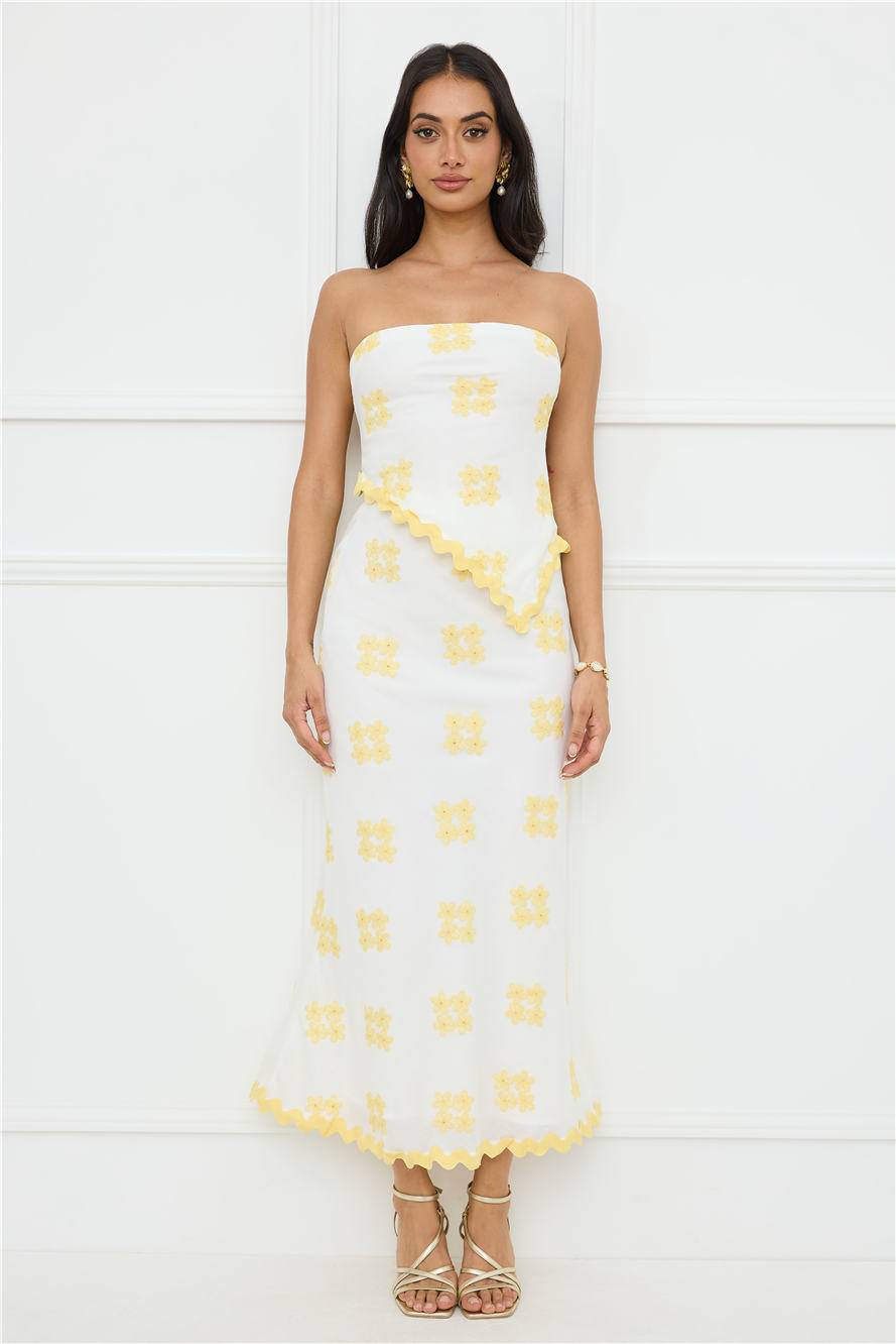 Desert Daze Maxi Skirt White