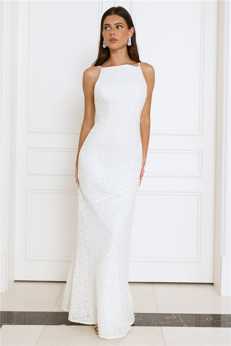 Tidepool Dreams Maxi Dress Cream